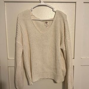 cream sweater